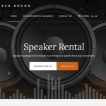Web Design completed for Southern Utah Sound a dj speaker rental company in Hurricane utah
